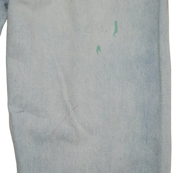 Levis 550 Relaxed Fit Men's Tapered Leg Jeans Size 38x34 Light Wash Paint Denim - Picture 7 of 10